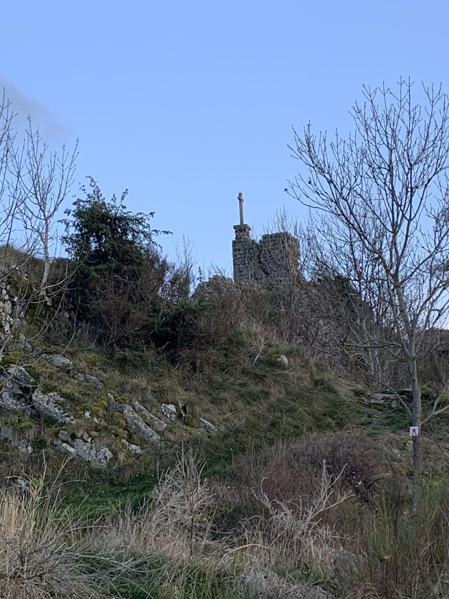 Après une belle montée, l arrivée en haut du suc de Chapteuil