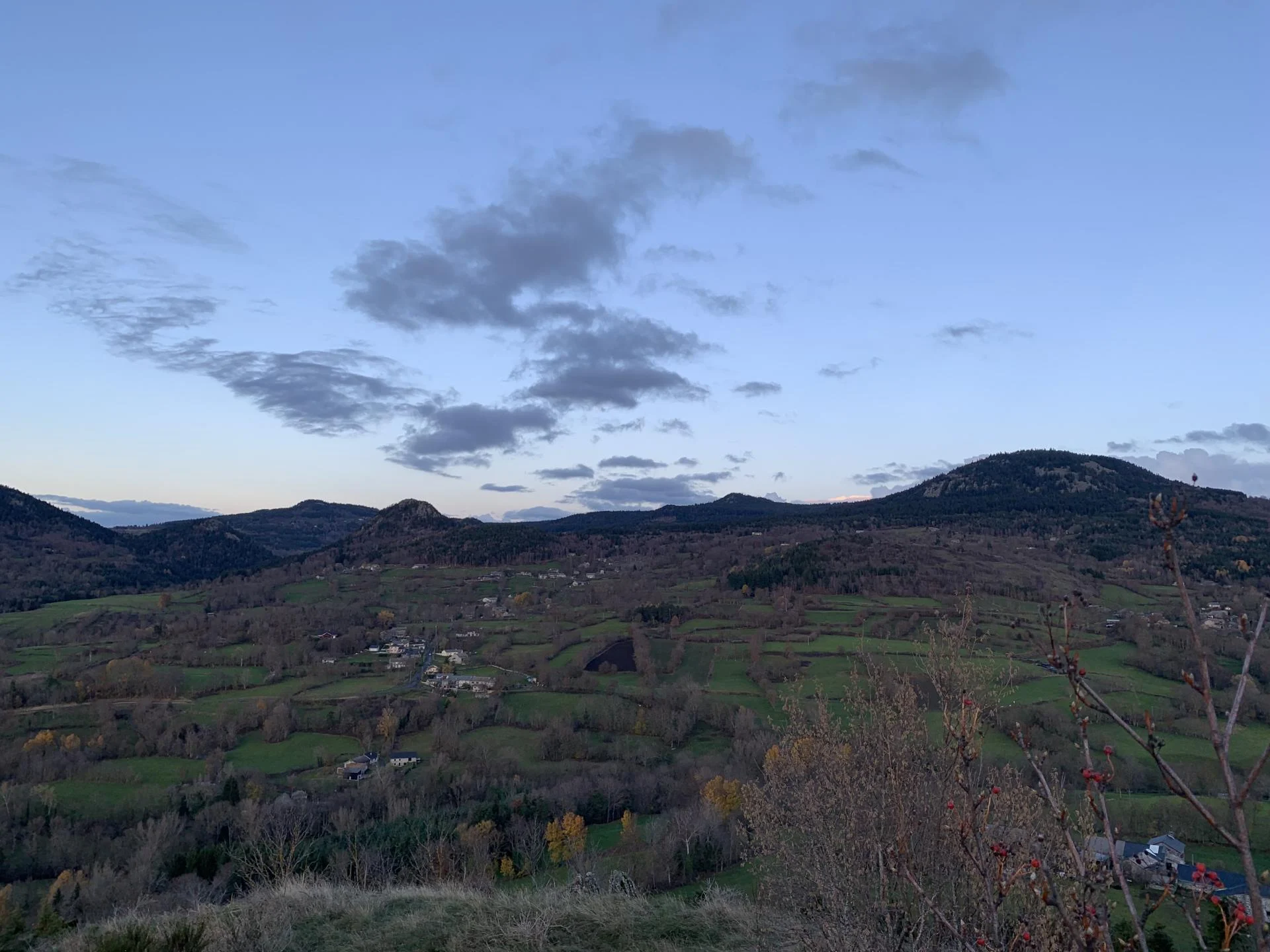 Du sommet on a vue magnifique sur …